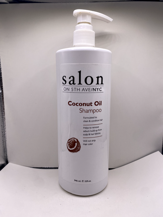 Salon On 5th Ave NYC Coconut Oil Shampoo 32 oz Family Size Bottle