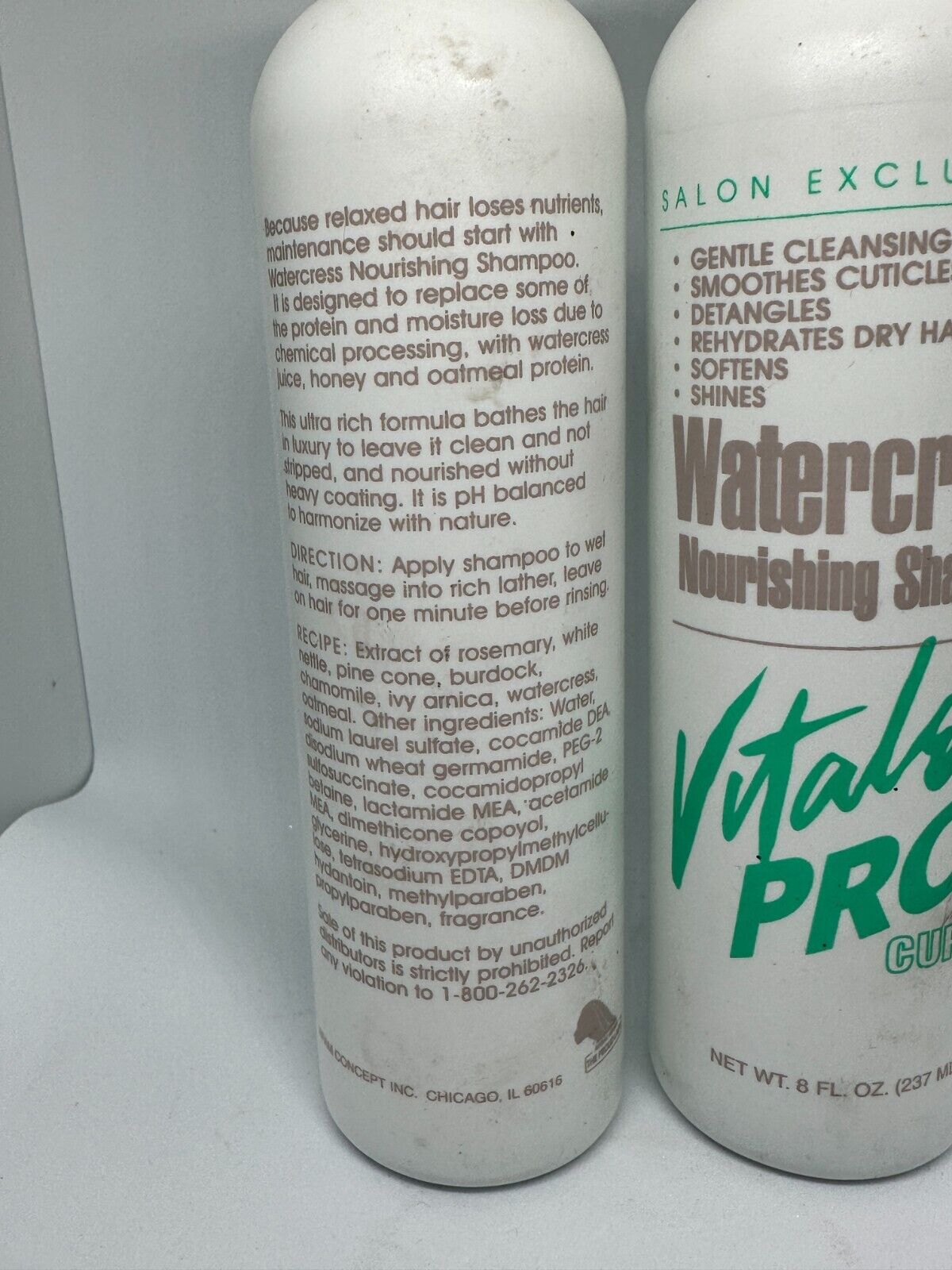(2) Vitale Pro Cure Watercress Nourishing Shampoo - 8 fl oz