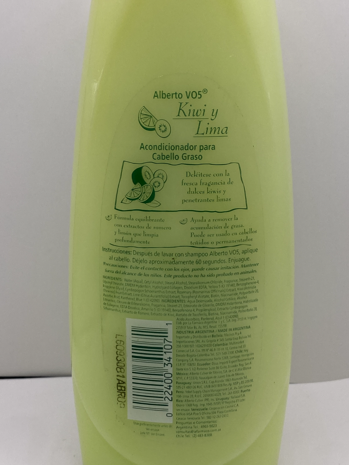 Vintage Vo5 Kiwi & Lime Herbal Conditioner - 15 oz