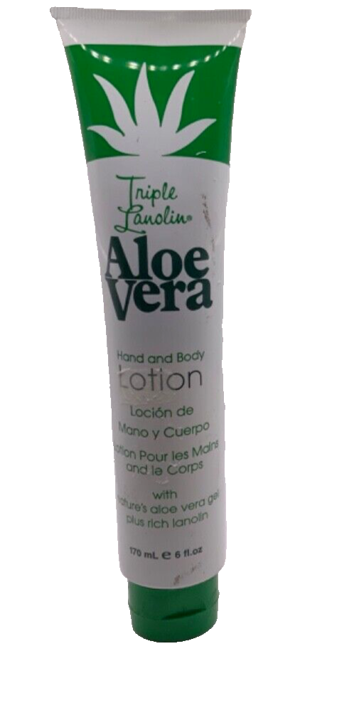 Triple Lanolin Aloe Vera Hand and Body Lotion 6 Fl Oz