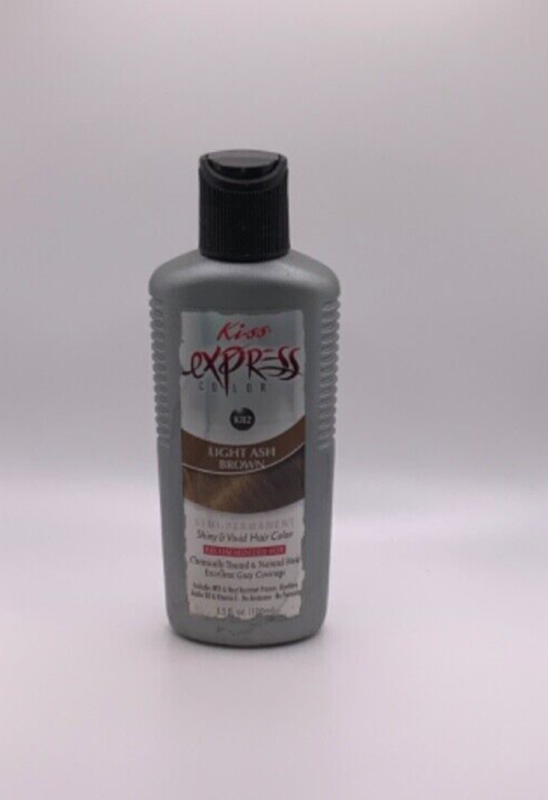 (1) Kiss Semi Permanent Hair Color K82 Light Ash Brown 3.5 Fl Oz