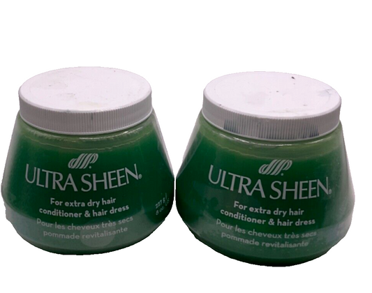 (2) Ultra Sheen Conditioner & Hair Dress For Extra Dry Hair/8oz