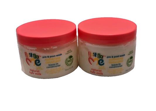 (2) Just For Me Pre & Post Wash Detangler Leave-In Conditioner 12oz