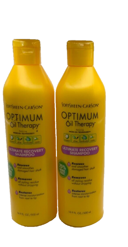Carson Softsheen Optimum Oil Therapy Ultimate Recovery Shampoo 16.9oz (2 Pack)