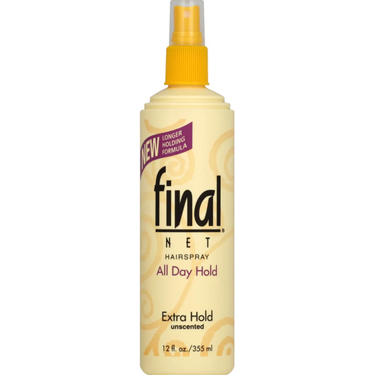 Final Net Hairspray All Day Hold Extra Hold-Unscented/12 fl oz