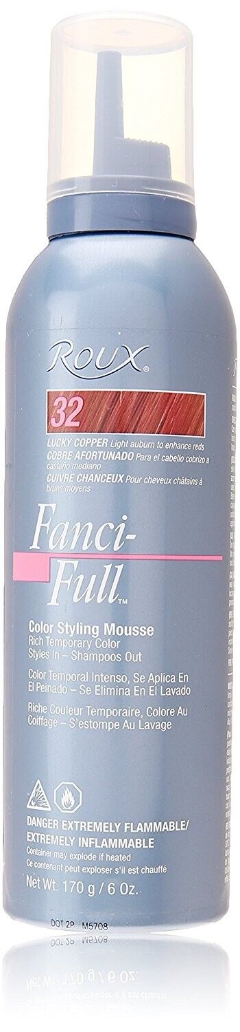 Roux Fanci-Full Color Styling Mousse 32 Lucky Copper – 6 oz – Fast