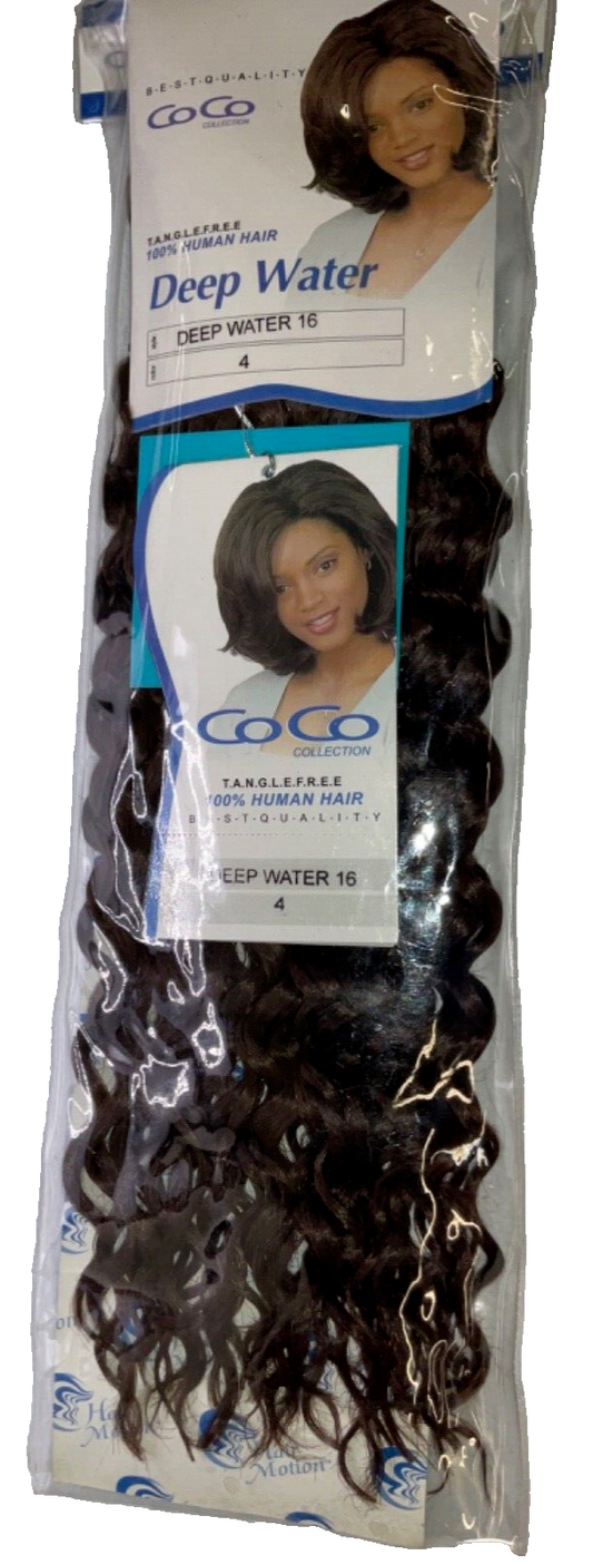 Coco Collection 100% Human Hair Deep Water Color 4/ (16 inches)