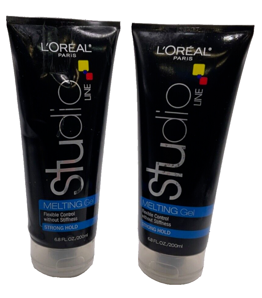 (2) Loreal Paris Studio Line Melting Gel Flexible Control Strong Hold 6.8 oz