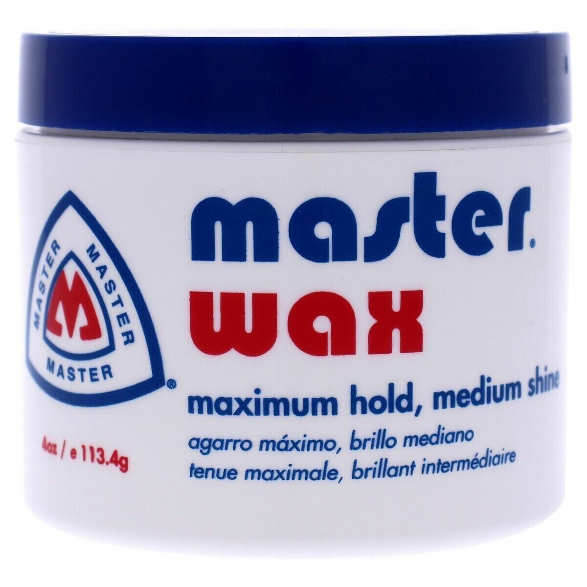 MASTER WELL COMB HAIR WAX MAXIMUM HOLD, MEDIUM SHINE 4 OZ.