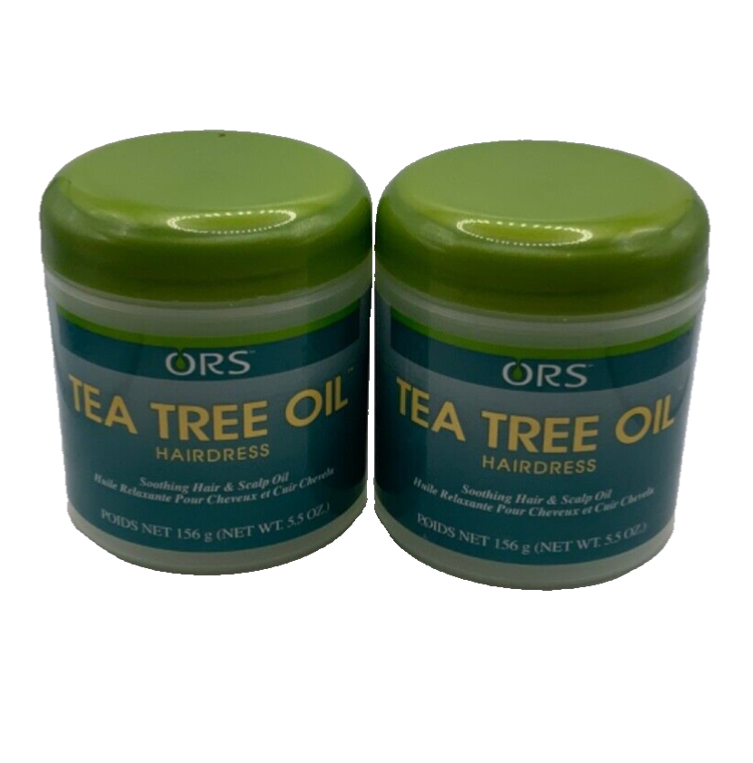 (2 Pack) ORS Tea Tree Oil Hairdress Soothing Hair & Scalp Oil 5.5oz
