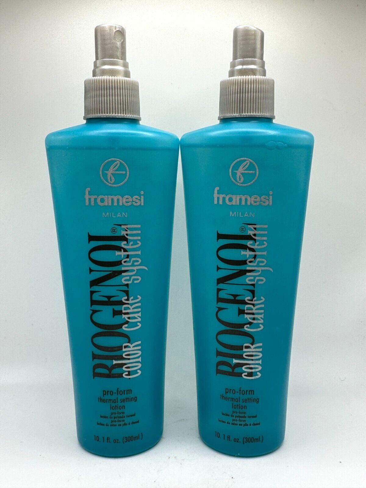 (2) Framesi Biogenol Color Care System Pro Form Thermal Setting Lotion 10.1 oz