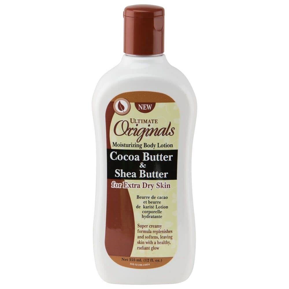 Originals Cocoa Butter Shea Butter Extra Dry Skin Moisturizing Body Lotion 12 oz