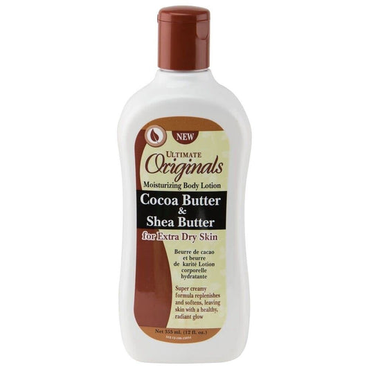 Originals Cocoa Butter Shea Butter Extra Dry Skin Moisturizing Body Lotion 12 oz