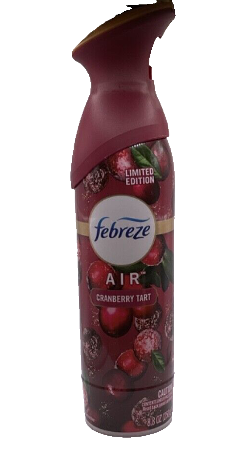 (Lot of 4) Febreze Cranberry Tart Odor Eliminator Air Freshener Spray 8.8oz each