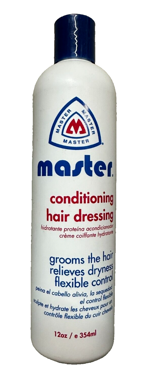 Master Well Comb Conditioning Hair Dressing 12 oz New