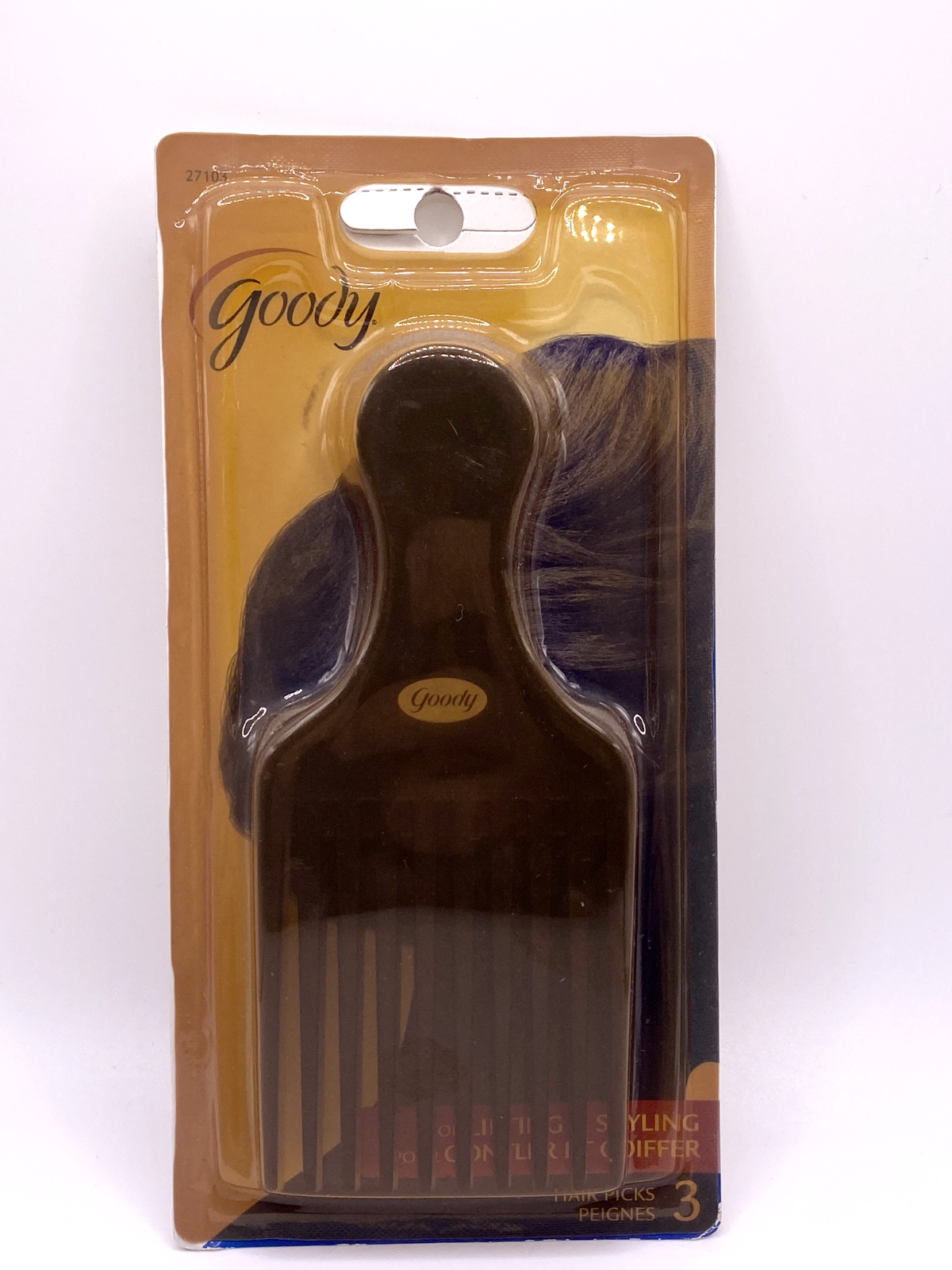 Vintage Goody Hair Pick Lift & Styling Model 27103 , 3 pack