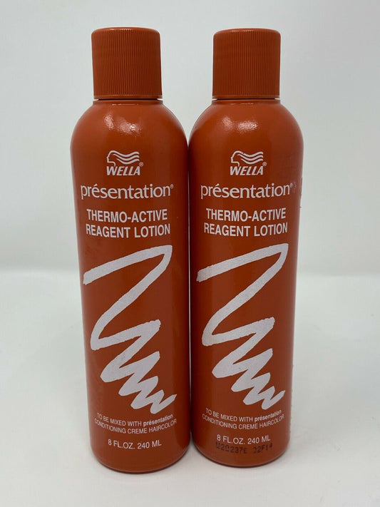 (2) Wella Presentation Thermo-Active Reagent Lotion 8 oz