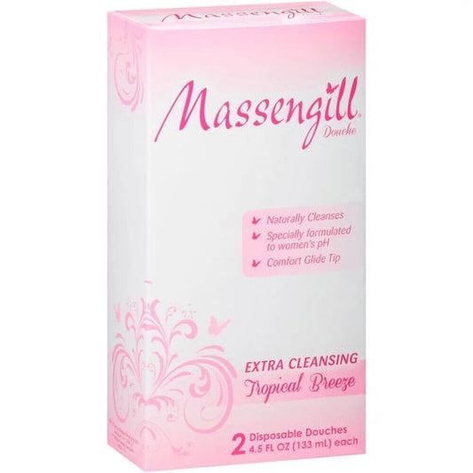 Massengill Douche Tropical Breeze Extra Cleansing 2 Douches New