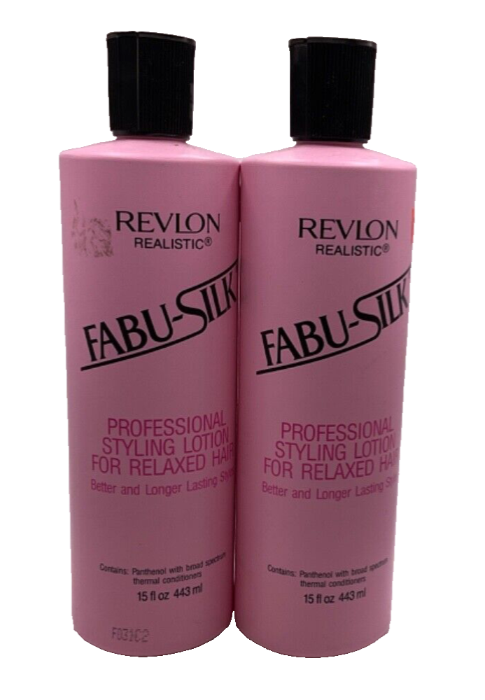 (2) Revlon Fabu-Silk Professional Styling Lotion For Relaxed Hair/15oz