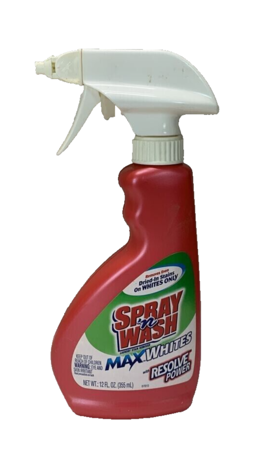 Spray N Wash Resolve MAX Power Whites Laundry Stain Remover NEW Disc