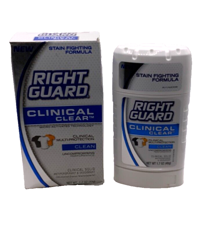 Right Guard Clinical Clear Clean Solid Antiperspirant & Deodorant 1.7oz