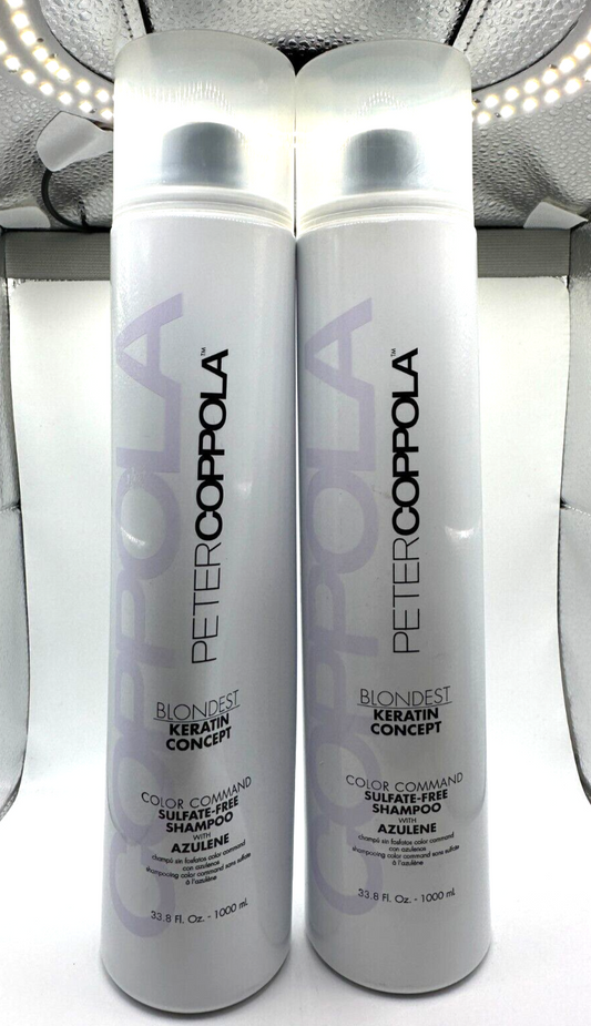 (2) PETER COPPOLA BLONDEST SHAMPOO KERATIN CONCEPT 33.8 FL.OZ