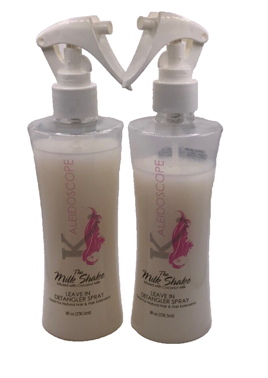 (2 Pack) Kaleidoscope The Milk Shake Leave-In Detangler Spray 8oz