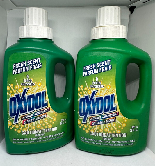 (2) Oxydol Fresh Scent Laundry Detergent 28 Fl. Oz. 9 Loads Discontinued