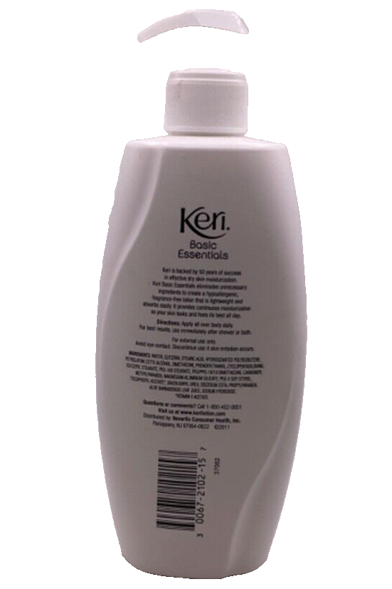 Keri Basic Essentials Fragrance Free Lotion/15oz