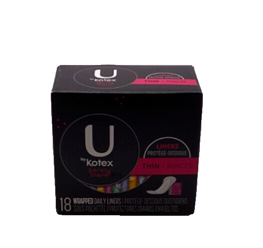 U by Kotex Barely There Thin Liners/18 Wrapped Daily Liners