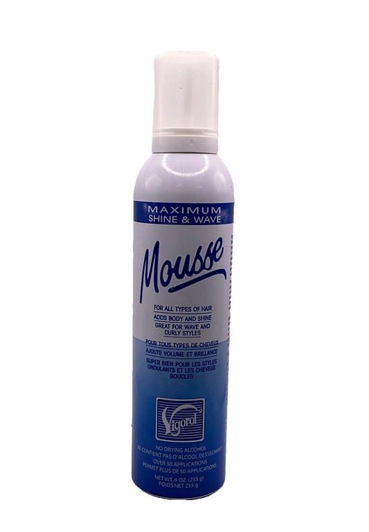 Vigorol Mousse For All Types Of Hair Great For Wave And Curly Styles / 9 oz