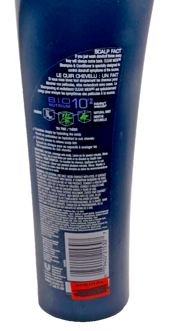 Clear Men Scalp Therapy 2-in-1 Anti-Dandruff Bio Nutrium 10 381ml