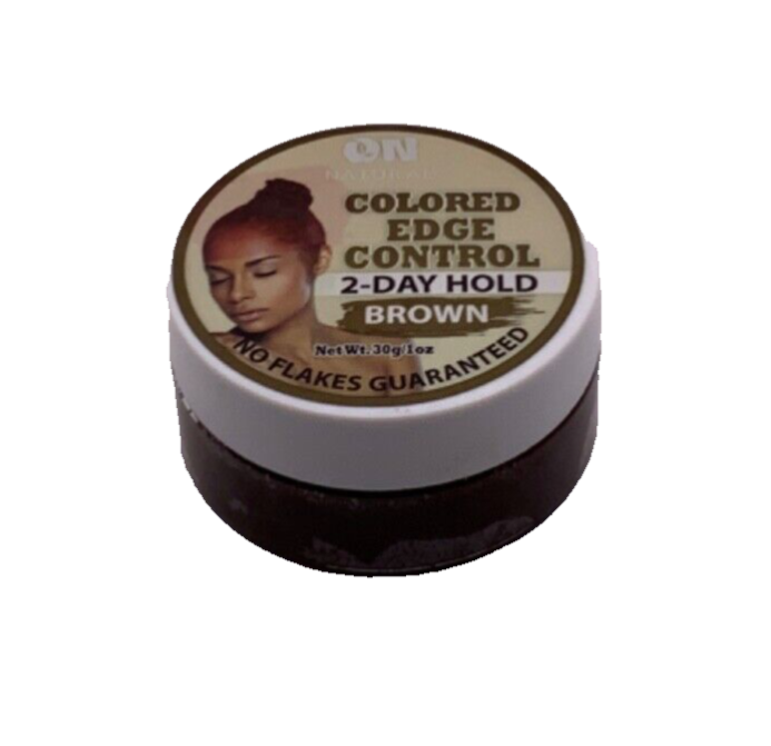 On Natural Colored Edge Control 2-Day Hold Brown No Flakes 1oz