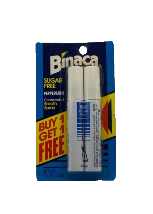 VTG Binaca Sugar Free Peppermint Concentrated Breath Spray Peppermint 0.4oz