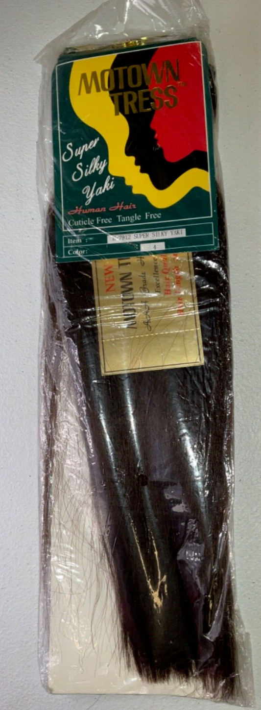 Motown Tress Human Hair Super Silky Yaki/Color 4/12 inches