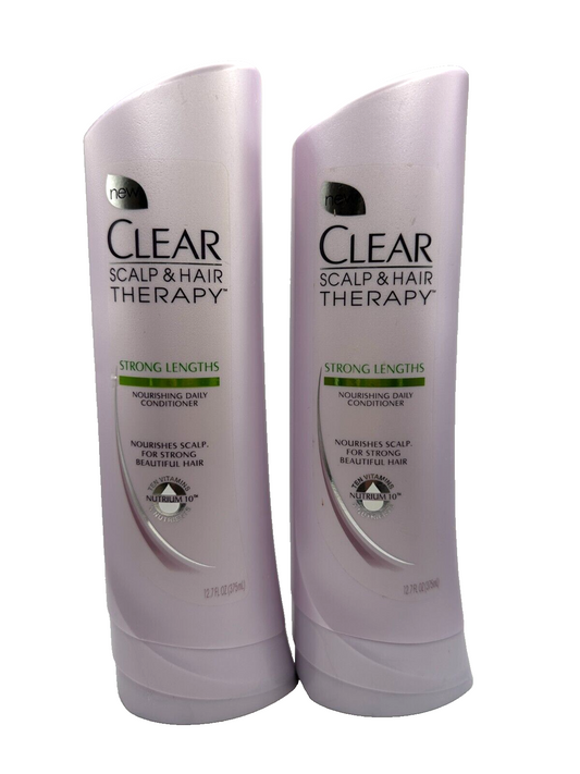 (2) Clear Scalp & Hair Therapy STRONG LENGTHS Nourishing CONDITIONER 12.7 fl Oz