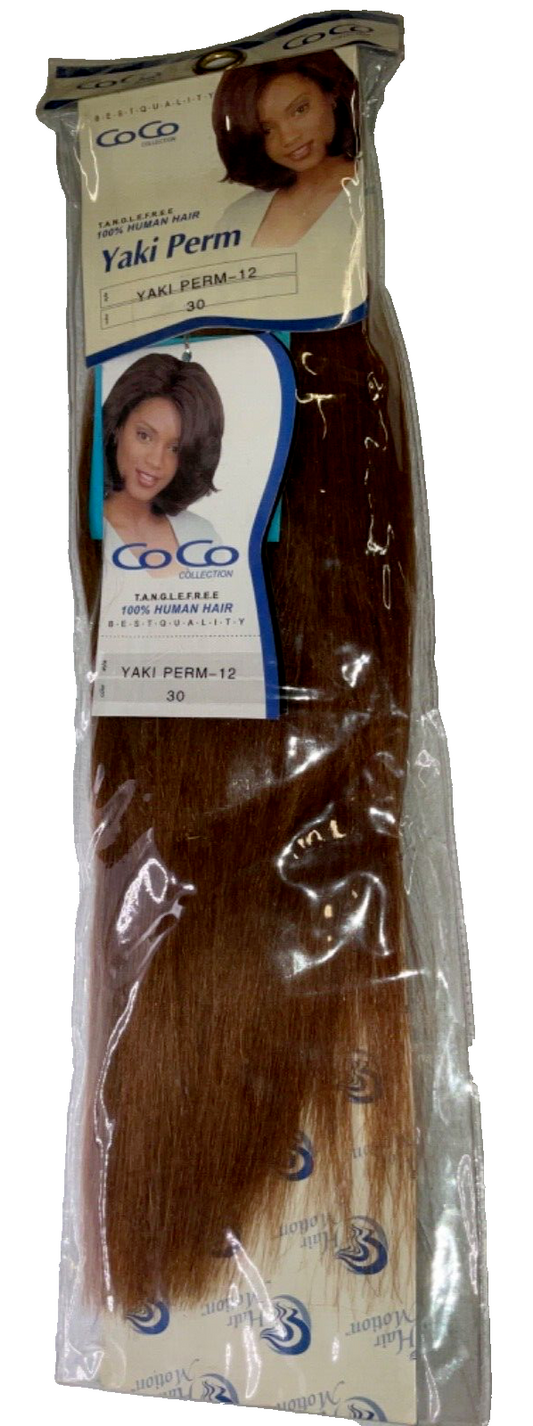 Coco Collection 100% Human Hair Yaki Perm Color 30 (12 inches)