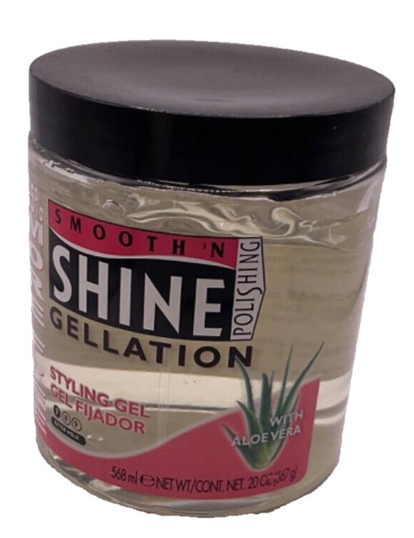 Smooth 'N Shine Polishing Gellation Styling Gel With Aloe Vera Extra Hold / 20oz