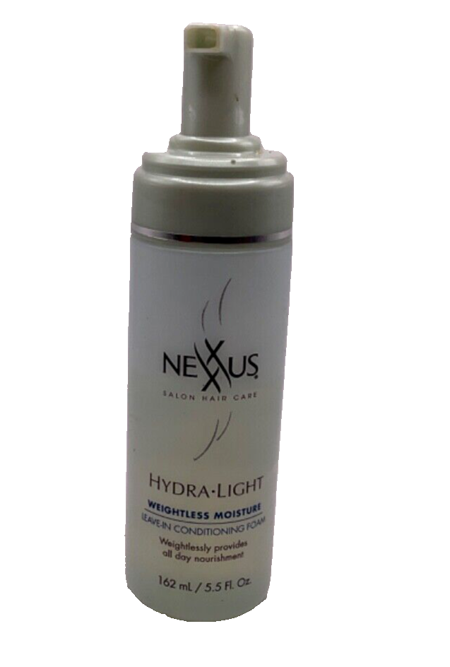 Nexxus Hydra Light Weightless Moisture Leave-in Conditioning Foam/5.5oz USED 50%
