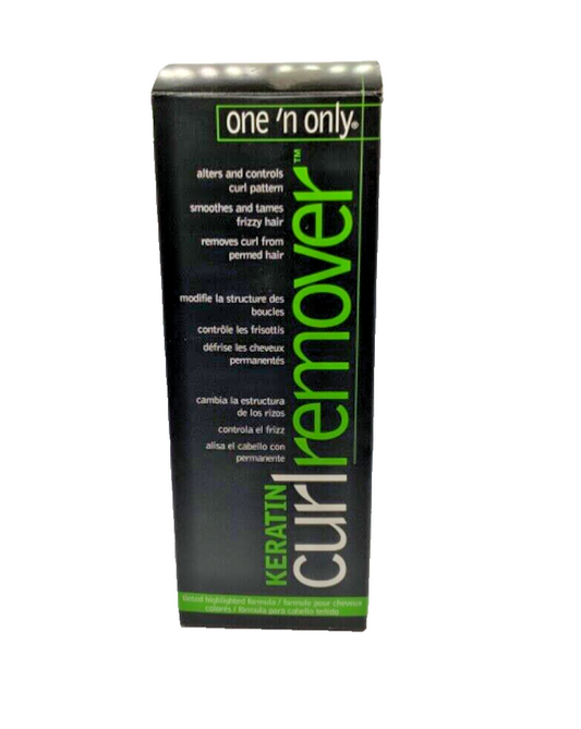 One N' Only Keratin Curl Remover Kit Tinted Highlighted Formula 4oz