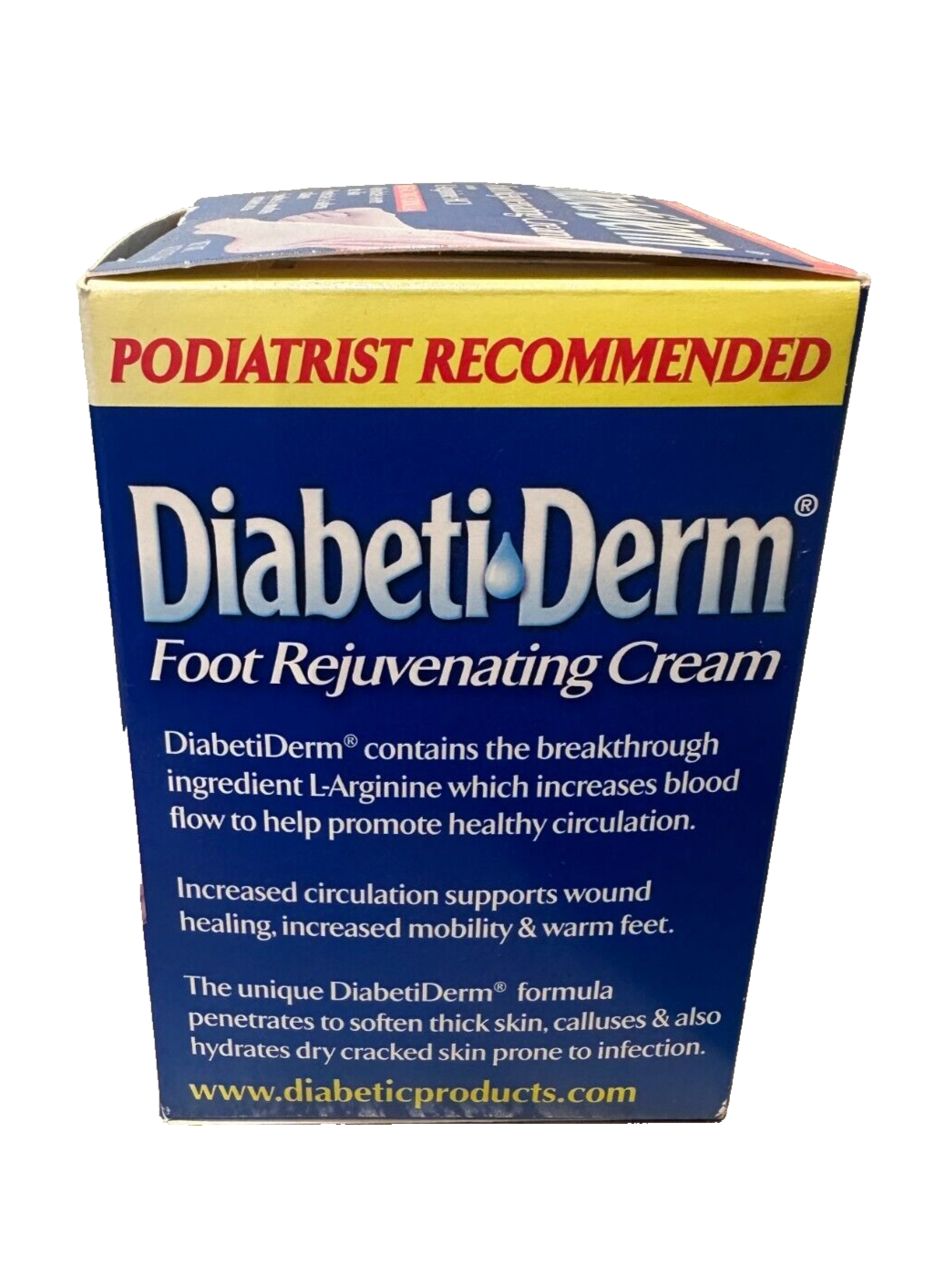 DiabetiDerm Foot Rejuvenating Cream L-Arginine HCI 4oz