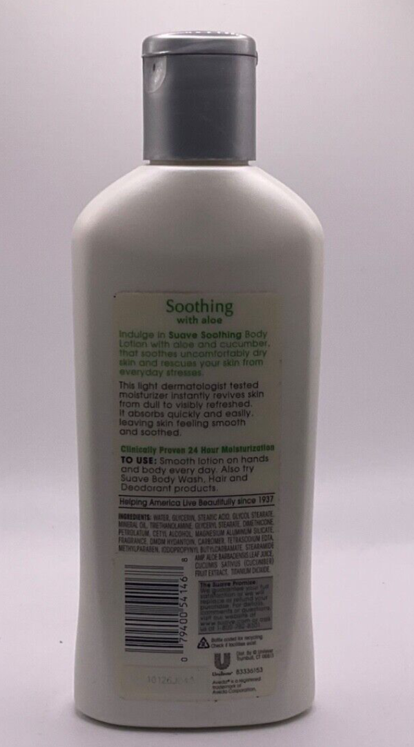 Suave Skin Solutions Soothing With Aloe / 10 oz