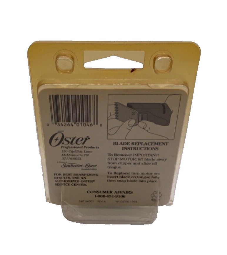 Oster Accessory Blade Set Turbo 111 & Model 10 Clippers (Size 3.5 3/8" 9.5mm)