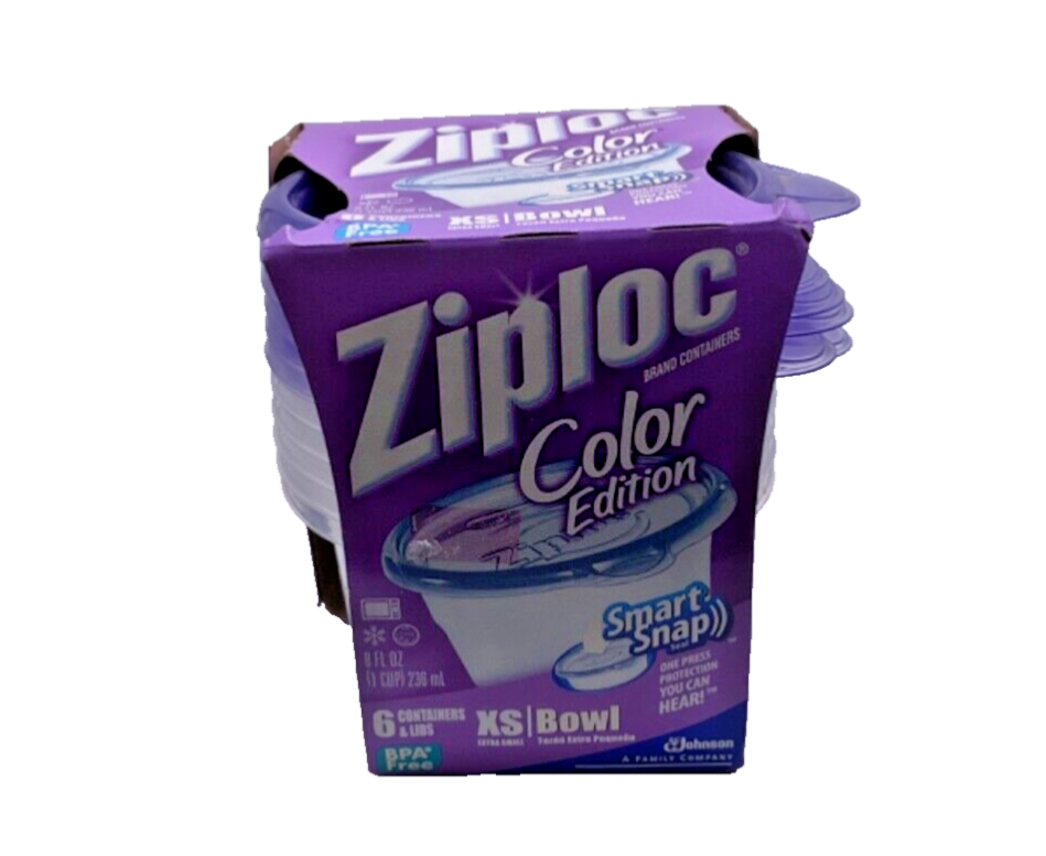 Ziploc Color Edition Smart Snap 6 PACK