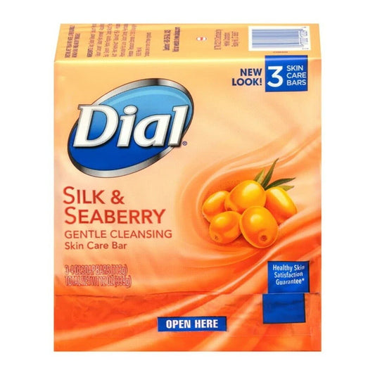 Dial Bar Soap, Silk & Seaberry, 4 oz Bars, 3 ea