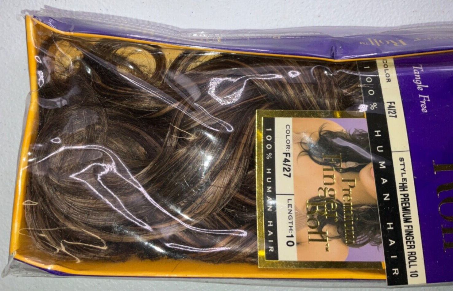 Outre Premium Finger Roll 100% Human Hair Color F4/27 (10 inches)