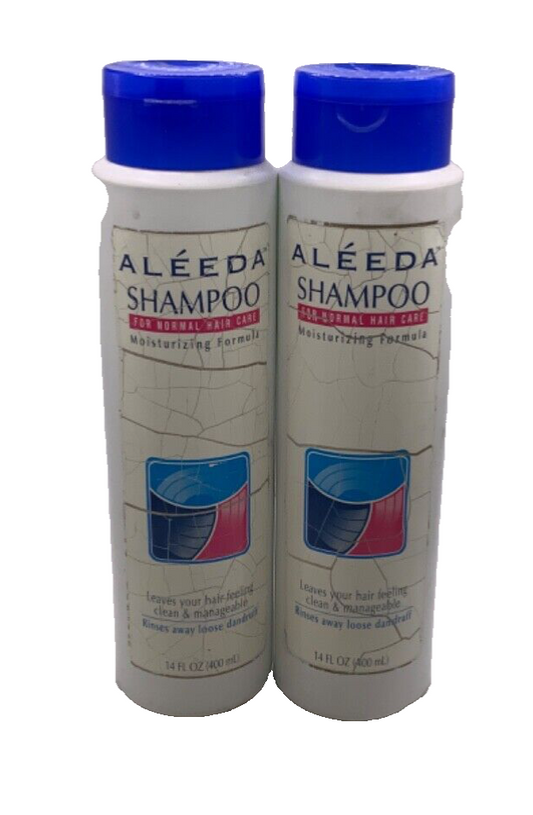(2 Pack) VTG Aleeda Shampoo For Normal Hair Care Moisturizing Formula 14oz