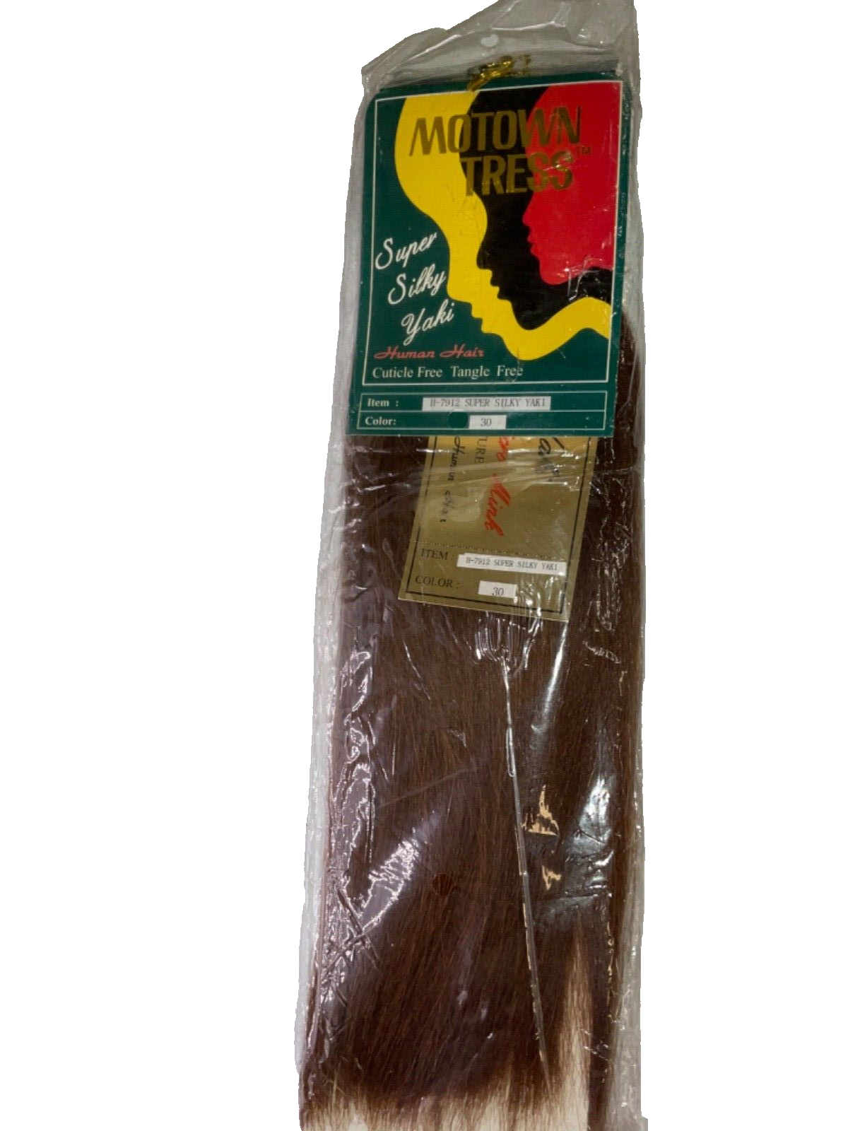 Motown Tress Super Silky Yaki Human Hair H-7912/Color 30