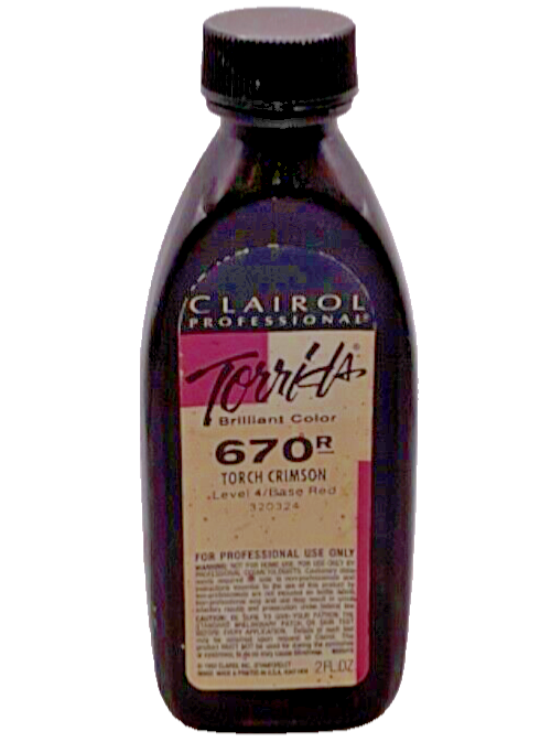 Clairol Professional Torrid Brilliant Color 670R Torch Crimson/2 fl oz