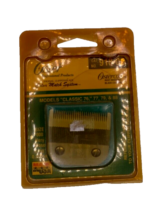 Oster Models "Classic 76," 77/79/88 (Size 000) Very Close 1/100” 0.25mm